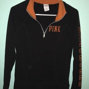 Pink Texas Longhorns 1/4 zip up